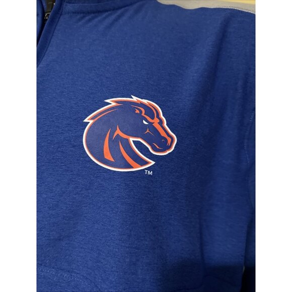 NEW Boise State BSU Broncos Colosseum Blue 1/2 Zip Windshirt Shirt Men's L - Picture 5 of 10